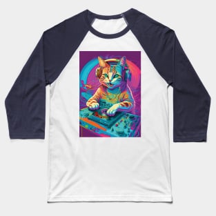 Dj Cat Baseball T-Shirt